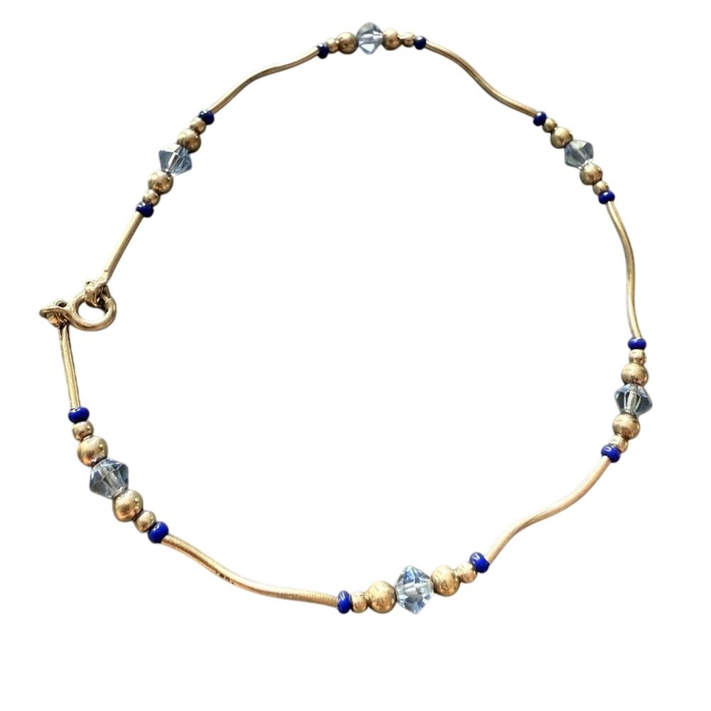 925 Sterling Silver Beaded Ankle Bracelet